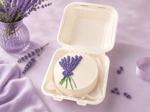 Chocolate Hazelnut Lavender Special Bento Cake