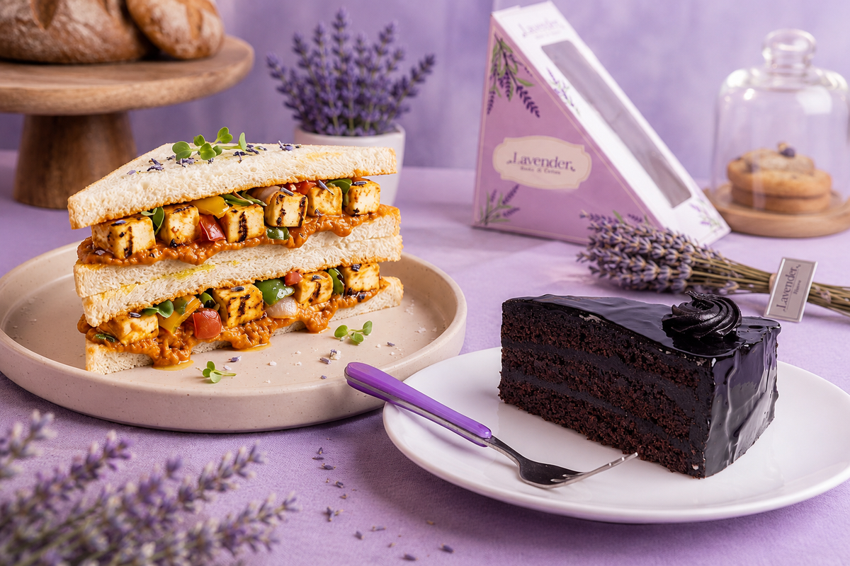 1 Paneer Tikka Sandwich + 1 Dutch Truffle Pastry Combo