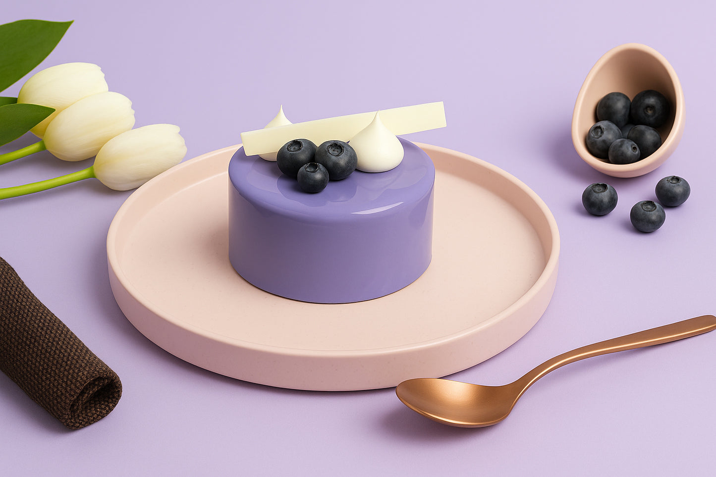 Blueberry Round Pastry