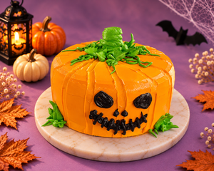 Pumpkin Halloween Swiss Chocolate Cake