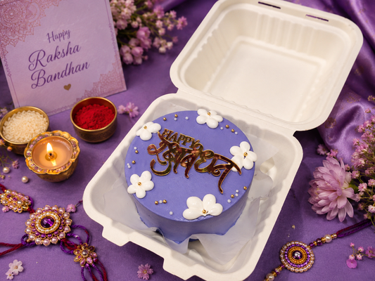 Rakhi Chocolate Hazelnut Bento Cake With Topper