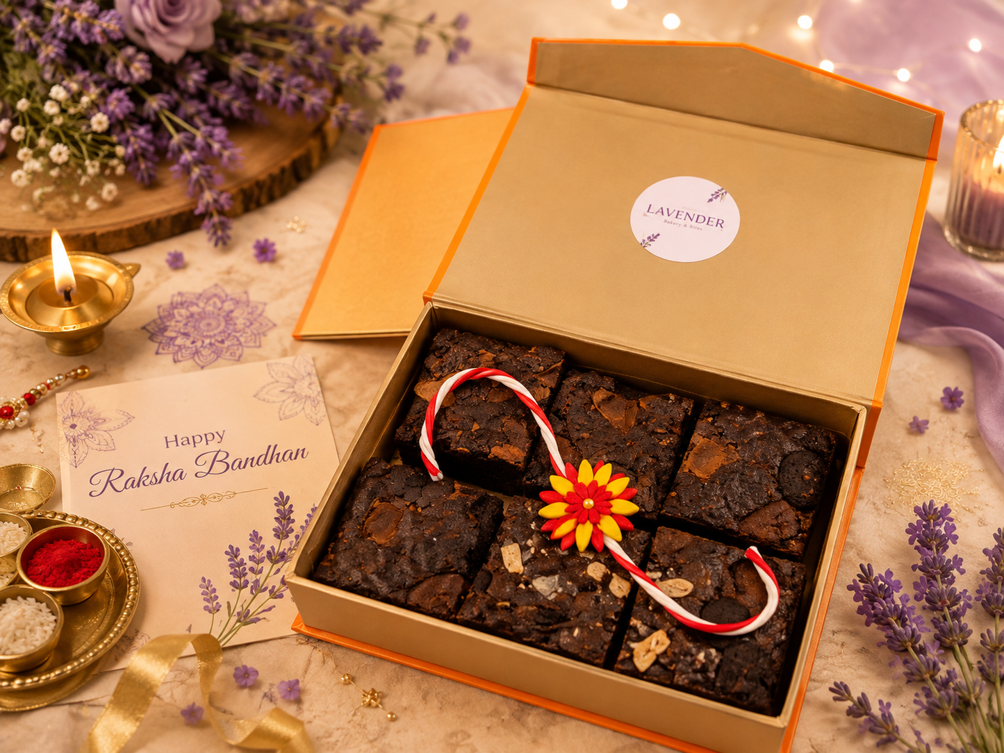 Rakhi Special Brownie Box (6 Pc)