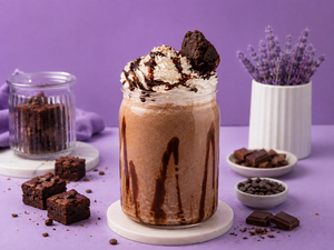 Triple Chocolate Brownie Milkshake