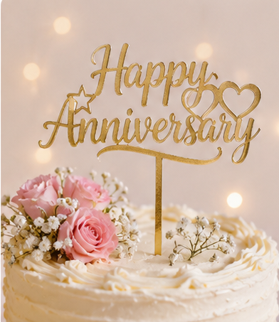Happy Anniversary Topper