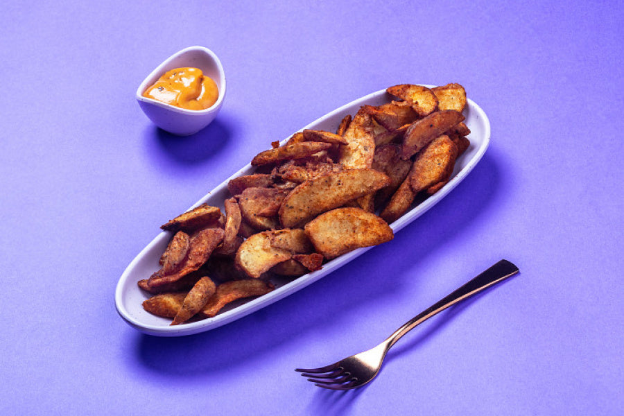 Crispy Peri Peri Potato Wedges with spicy seasoning