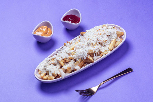 Crispy Cheese Fries topped with melted cheese