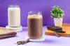 Creamy Belgian Chocolate Shake served chilled in a glass