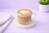 Hot Flat White coffee with espresso and velvety steamed milk