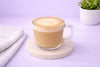 Hot Latte made with espresso, steamed milk and light milk foam