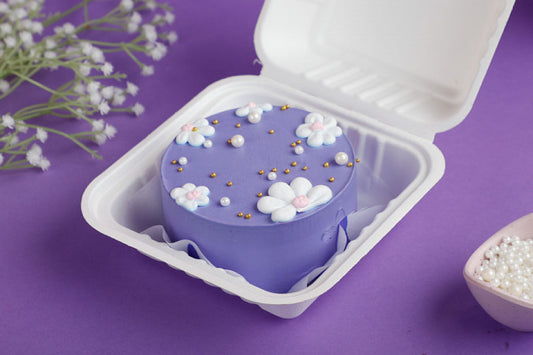 Chocolate Hazelnut Lavender Special Bento Cake
