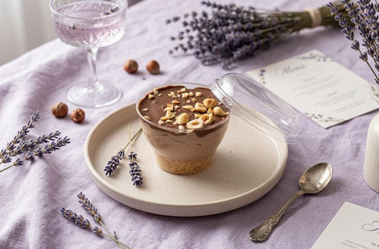 Nutella Dream Mousse topped with crunchy hazelnuts