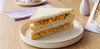 Grilled Corn Chaat Sandwich filled with sweet corn and vegetables