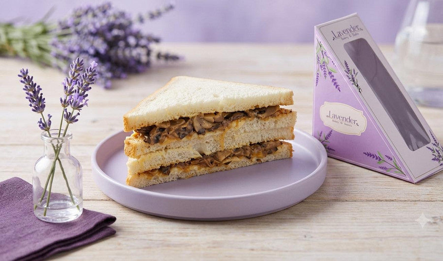 Mushroom And Cheese Sandwich
