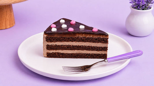 Swiss Chocolate Pastry with layered chocolate sponge and cream