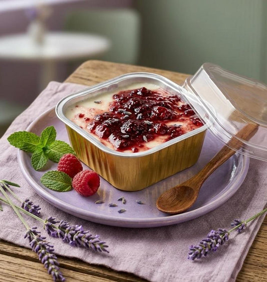 Raspberry Baked Yoghurt