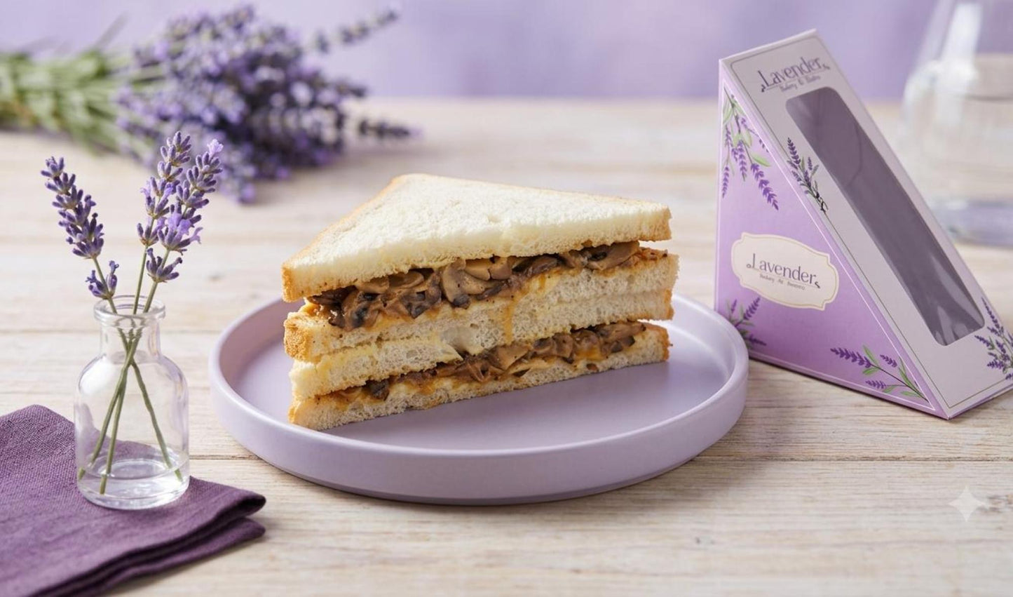 Mushroom And Cheese Sandwich