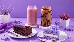 1 Lavender Pastry & 1 Belgian Pastry + 1 Lavender Shake & 1 Classic Cold Coffee Combo