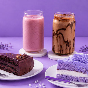 1 Lavender Pastry & 1 Belgian Pastry + 1 Lavender Shake & 1 Classic Cold Coffee Combo