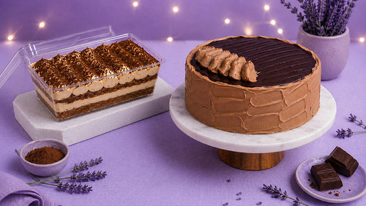 Swiss Chocolate Cake & 1 Tiramisu Tub Combo