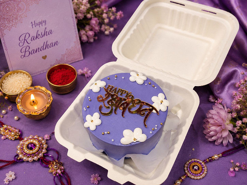 Rakhi Chocolate Hazelnut Bento Cake With Topper