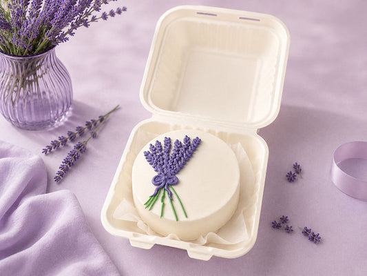 Chocolate Hazelnut Lavender Special Bento Cake